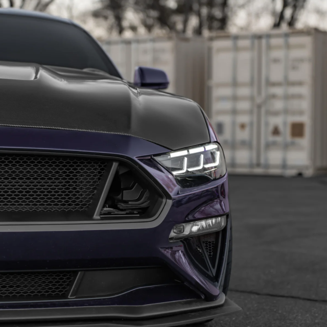 2018-2023 FORD MUSTANG S550 PROJECTOR S650-STYLE HEADLIGHTS w/AMBER SEQUENTIAL TURN SIGNAL main image